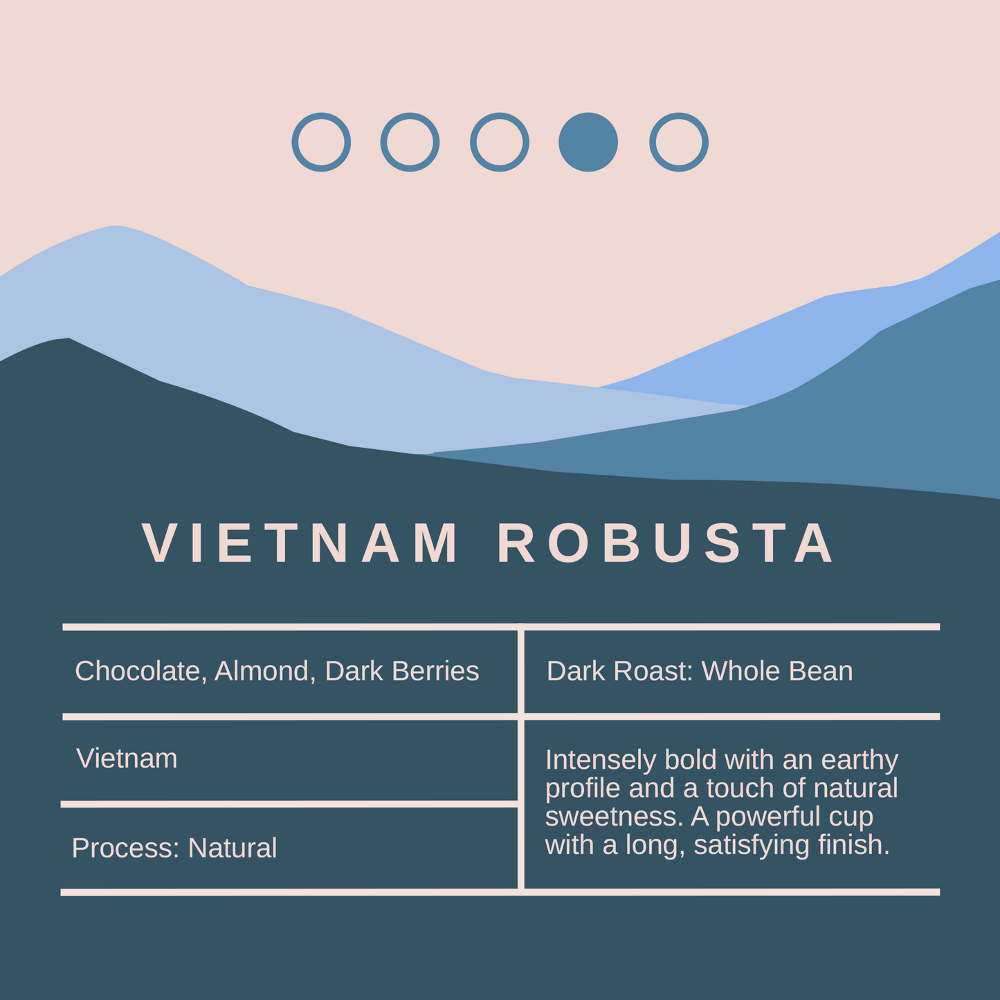 Vietnam Robusta Coffee Beans - Dark Roast - 1Kg