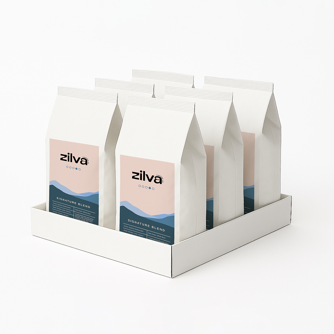 Signature Blend Speciality Coffee Beans - Dark Roast - 6 x 1Kg Case