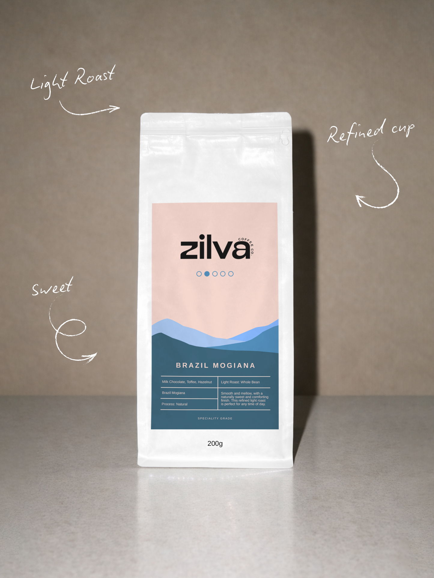 Brazil Mogiana Speciality Coffee Beans - Light Roast -  200g