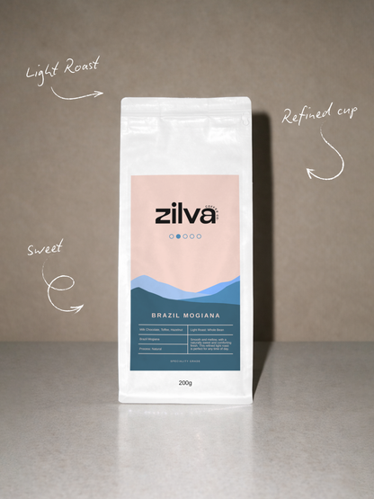 Brazil Mogiana Speciality Coffee Beans - Light Roast -  200g