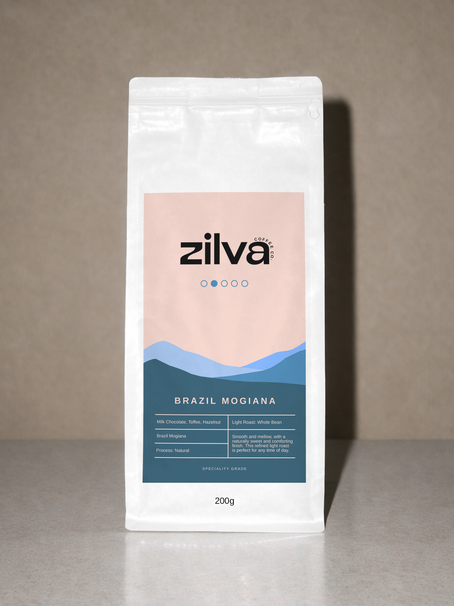 Brazil Mogiana Speciality Coffee Beans - Light Roast -  200g