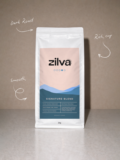 Signature Blend Speciality Coffee Beans - Dark Roast - 6 x 1Kg Case