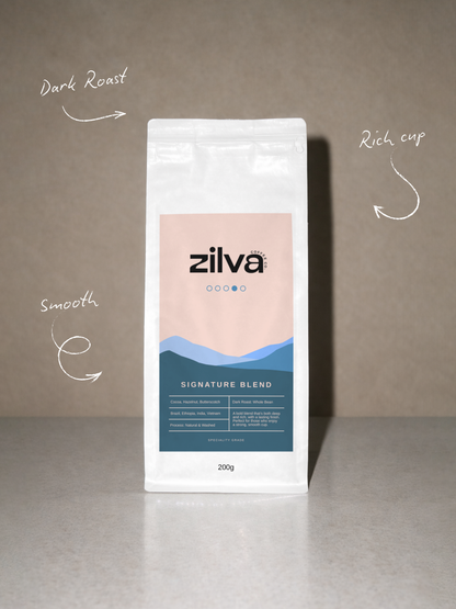 Signature Blend Speciality Coffee Beans - Dark Roast - 200g