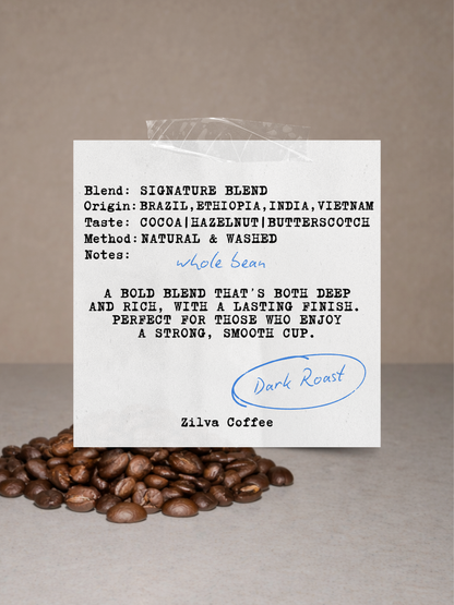 Signature Blend Speciality Coffee Beans - Dark Roast - 6 x 1Kg Case