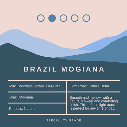 Brazil Mogiana Speciality Coffee Beans - Light Roast -  200g
