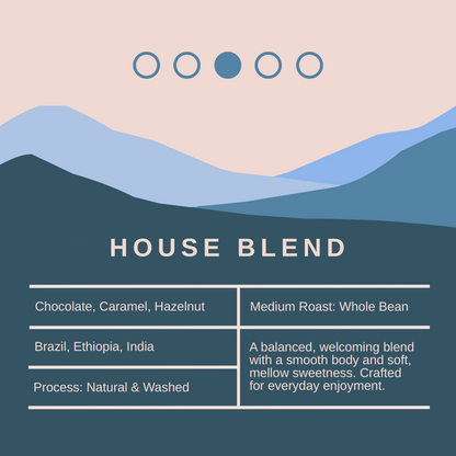 House Blend Coffee Beans - Medium Roast - 1Kg